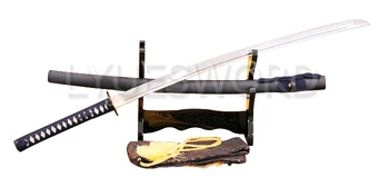 LYUESWORD Full Tang Samurajus Kardas Japonų KATANA Aštrus Peilis 1060 Anglinio Plieno, Geležies Tsuba Praktinių Namų Dekoro Nekilnojamojo