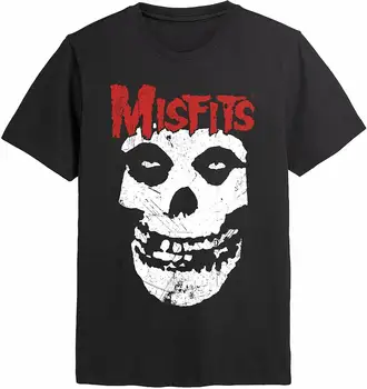 Misfits Fanatikas Kaukolė Europos Sąjungos Oficialusis T Shirt Mens
