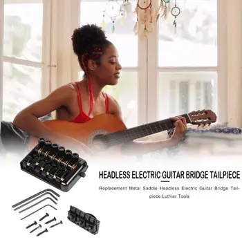 Nešiojamų 6 Eilutę Balno Metalo Begalvis Elektrinės Gitaros Muzikos Tiltas Tailpiece Namų Dekoravimo Gitara Esminius Prekes