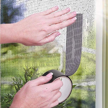 Remonto juosta skristi ekraną, durų vabzdžių remonto juosta atspari vandeniui tinkleliai nuo vabzdžių padengti namų langą esminiai priedai