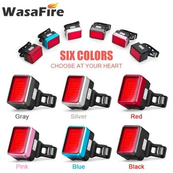 WasaFire Pažangios Stabdymo Daviklis Dviračio Galinis Žibintas 36* led USB Įkrovimo Dviračių Uodegos Šviesos Naktį Saugos Dviračių Įspėjamasis Žibintas